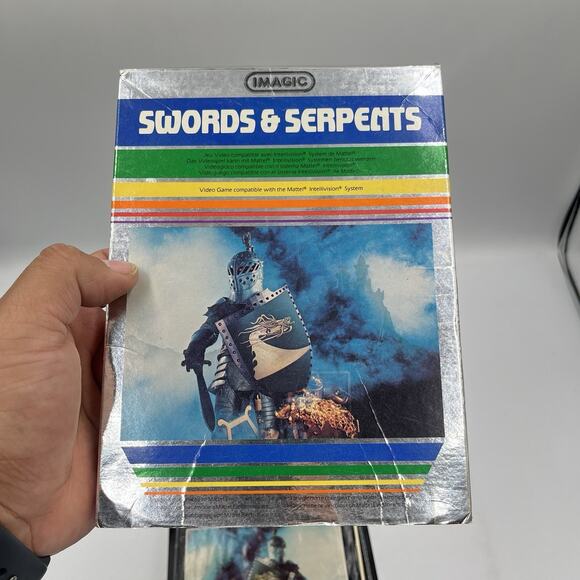 Vtg Intellivision Video Game Swords & Serpents w/ Box Manual & Cartridge IMagic - Picture 12 of 16